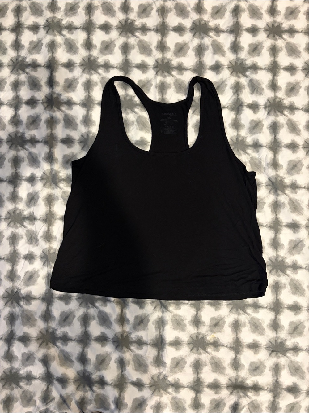 Adore Me Black Racerback Sleep Tank